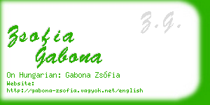 zsofia gabona business card